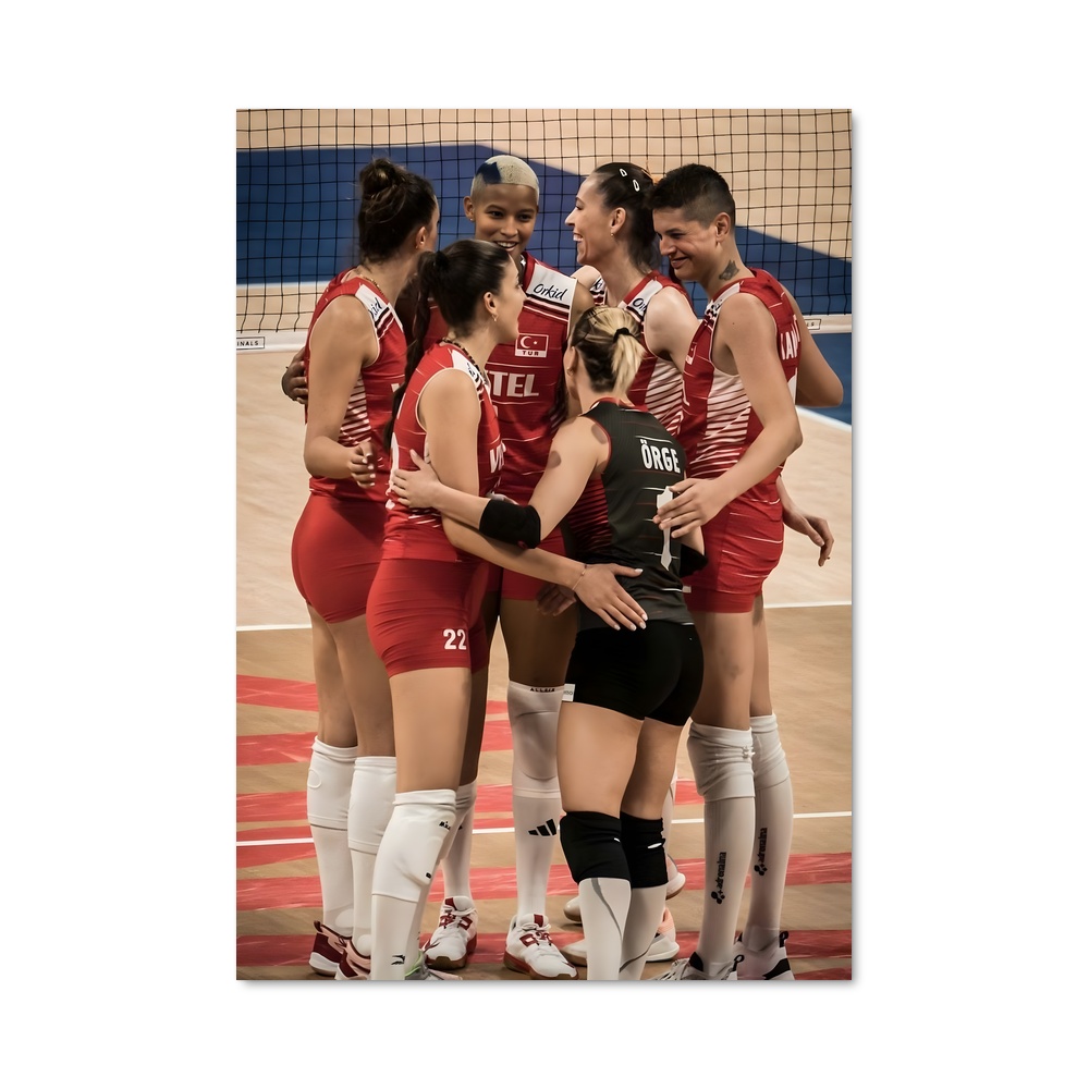 Poster Équipe de Volleyball Turque